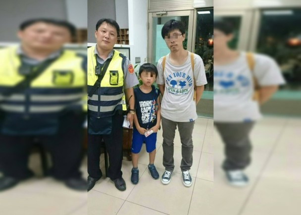 1040820男童迷航捷運月台 中和一警助返家(圖示)
