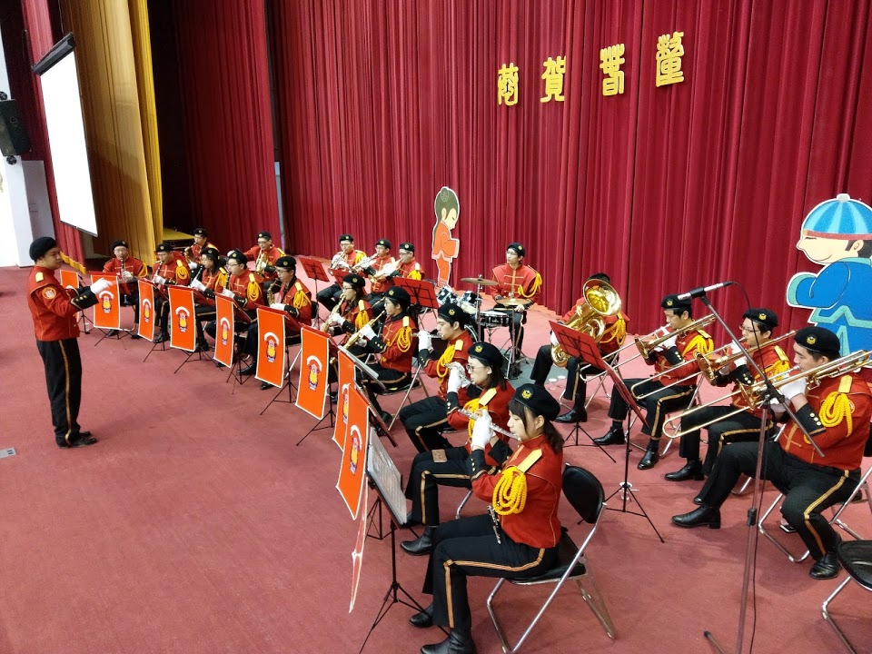 支援中華民國退休警察人員協會總會舉辦「107年春節聯誼大會」典禮演奏合照