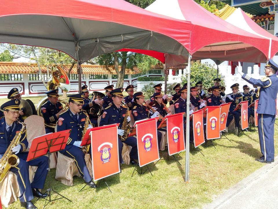 支援新北市忠烈祠107年革命先烈陣亡將士暨訓難同胞春祭典禮演奏合照